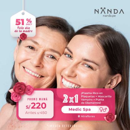 ¡2x1 Plasma Rico en Plaquetas + Mascarilla Vampiro + Punta de Diamantes! 😍 - Medic Spa (MIRAFLORES)