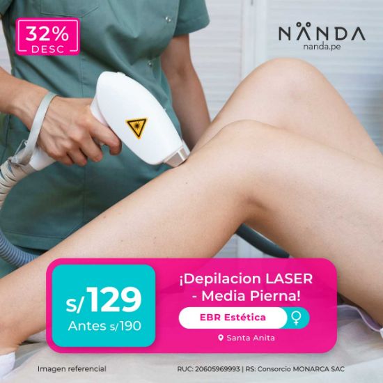 ¡Depilación LASER - Media Pierna! 😍 - EBR Estética (SANTA ANITA)