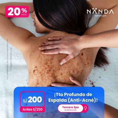 ¡Tto Profundo de Espalda (Anti-Acné)! 😍 - Tamara Spa (a Domicilio)