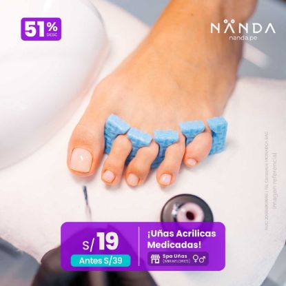 ¡Uñas Acrílicas Medicadas! 😍 - Spa Uñas (MIRAFLORES)