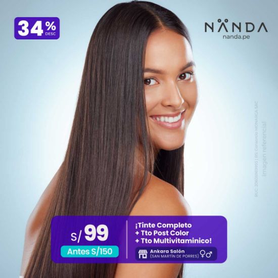¡Tinte Completo + Tto Post Color + Tto Multivitamínico! 😍 - Ankara Salón (SAN MARTIN DE PORRES)