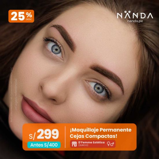 ¡Maquillaje Permanente - Cejas Compactas! 😍 - D'Femme Estética (SURCO)